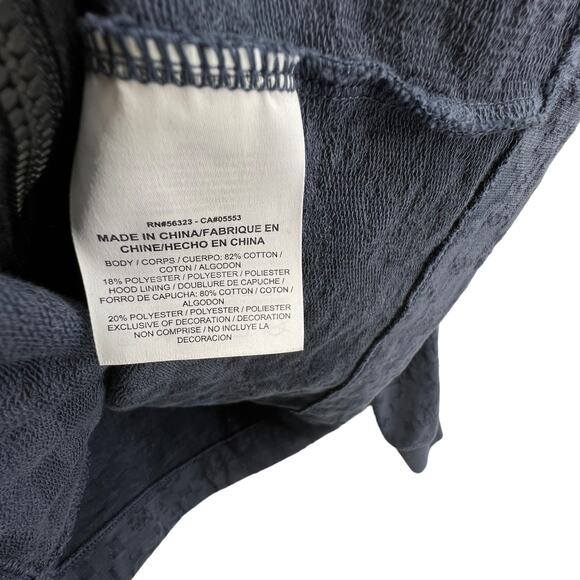 Nike Box Logo Hoodie Size Small Hooded Sweatshirt Full Zip Blue Camo Pattern - Picture 5 of 5